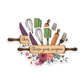(2 Pack) Choose Your Weapon Stickers - Kitchen Utensil - Chef Cooking - Food Lover - 5" On Longest Side - Sticks to Any Smooth Flat Surface - Made in USA - BMCS2875