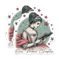 (2 Pack) Literary Book Lover Stickers - Vintage Reading Art - Classic Story Enthusiast - 5" On Longest Side - Sticks to Smooth Flat Surfaces - Made in USA - BMCS6573