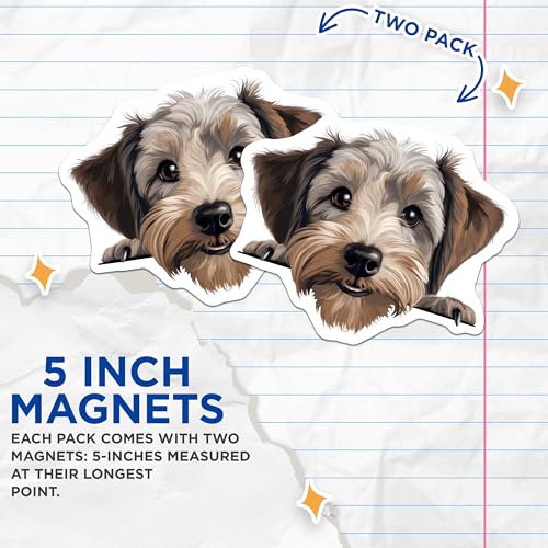 (2 Pack) 5" On Longest Side Magnet - Sticks to Smooth Flat Surfaces - Made in USA - MAG9950