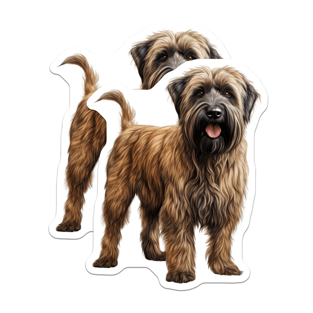 (2 Pack) Soft Coated Wheaten Terrier Magnets - Wheaten Terrier Dog Lover Decor - Pet Mom Dad Fridge Accessory - 5 Inches On Longest Side - Thick Durable Magnet - Made in USA - MAG26817