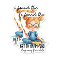 (2 Pack) Happiness Quote Magnets - Sarcastic Humor Artist Fridge Decor - Funny Introvert Painter Girl Witty Saying Magnets - 5" - Durable Magnet - Made in USA - MAG38287