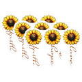 (3 Pack) Sunflower Decals - Faith Hope Love - Laptop Stickers - 3 Inches On Longest Side - Easy Peel & Apply - Made in USA - 3MCS6750