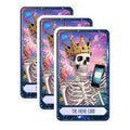 (3 Pack) Meme Lord Decals - Skeleton King Decal - Laptop Decals - 3 Inches On Longest Side - Easy Peel & Apply - Made in USA - 3MCS0030