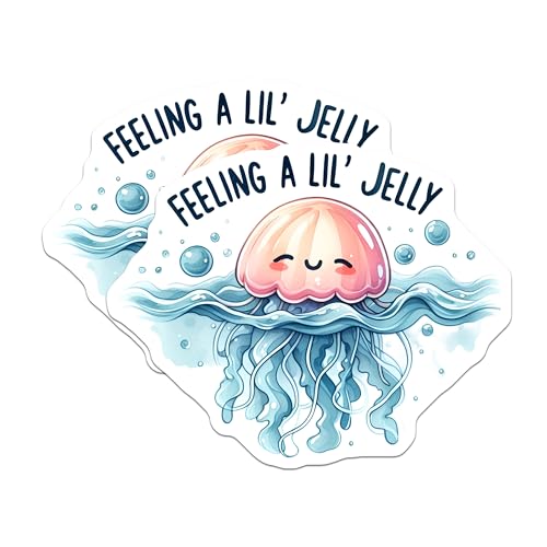 (2 Pack) Feeling Jelly Stickers - 5" On Longest Side - Sticks to Smooth Flat Surfaces - Made in USA - BMCS9287 - BMCS9287