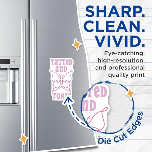 (2 Pack) Tatted and Toxic Magnets Magnets - Butterfly Magnet - 5" On Longest Side - Made in USA - Sticks to Refrigerators & Metal Surfaces - MAG8483