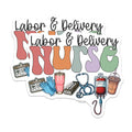 (2 Pack) Labor and Delivery Nurse Magnets - RN Squad Healthcare Decor - LandD Nurse Appreciation - Medical Hero Souvenir - 5 Inches On Longest Side - Thick Durable Magnet - Made in USA - MAG20999