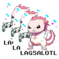 (3 Pack) Axolotl Gamer Decals - Cute Salamander - Funny Gaming Decals - 3 Inches On Longest Side - Easy Peel & Apply - Made in USA - 3MCS6555