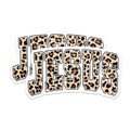 (2 Pack) Leopard Jesus Magnets - Christian Faith Decor - Trendy Religious Magnets - 5 Inches On Longest Side - Thick Durable Magnet - Made in USA - MAG28913