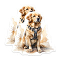 (2 Pack) Golden Retriever Magnets - Dog Breed Decor - Cute Pet Accessories - 5" On Longest Side - Premium Magnet - for Cars, Refrigerators, Toolboxes, Lockers - Made in USA - MAG15067