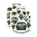 (2 Pack) Funny Sloth Magnets - Can't Today Too Busy Doing Nothing - Cute Animal Magnets - 5" On Longest Side - for Cars, Fridges, Toolboxes - Made in USA - MAG3956