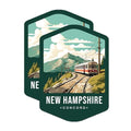(2 Pack) New Hampshire State and Capitol Magnets - NH State Magnet - Choose from 50 States - 5" On Longest Side - Premium Magnet - for Cars, Refrigerators, Toolboxes, Lockers - Made in USA - MAG1485
