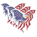 (3 Pack) American Eagle Decals - Patriotic USA Decals - Laptop Car Decals- 3 Inches On Longest Side - Easy Peel & Apply - Made in USA - 3MCS5742
