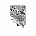 (3 Pack) Nevada Decals - Nevada Home Decor - Mandala Decals - 3 Inches On Longest Side - Easy Peel & Apply - Made in USA - 3MCS7839