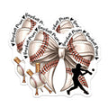 (2 Pack) Baseball Mom Magnets - Sports Game Day Decor - Team Supporter Auto Adornment - 5 Inches On Longest Side - Thick Durable Magnet - Made in USA - MAG23699