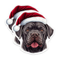 (2 Pack) Christmas Dog Magnets - Santa Mastiff Refrigerator Accent - Holiday Pet Lover Decor - 5 Inches On Longest Side - Thick Durable Magnet - Made in USA - MAG29089