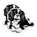 (2 Pack) Cavalier Spaniel Magnets - King Charles Dog Decor - Pet Refrigerator Accent - Animal Graphic Collection - 5 Inches On Longest Side - Thick Durable Magnet - Made in USA - MAG36928
