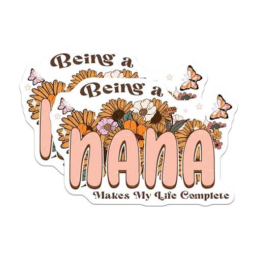 (2 Pack) Being a a Magnets - Makes My Life Complete - Butterfly Flower Design - Refrigerator Decor - 5" On Longest Side - for Cars, Fridges, Toolboxes - Made in USA - MAG7226
