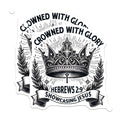 (2 Pack) Christian Magnets - Crowned with Glory Hebrews 2 9 Scripture - Jesus Faith Refrigerator Decor - 5 Inches On Longest Side - Thick Durable Magnet - Made in USA - MAG24146