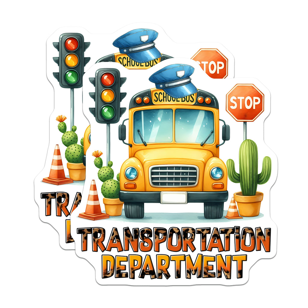 (2 Pack) School Bus Driver Magnets - School Staff Appreciation - Transportation Worker Decor - 5 Inches On Longest Side - Thick Durable Magnet - Made in USA - MAG36545