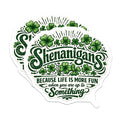 (2 Pack) Shenanigans Magnets - Funny Irish Refrigerator Decor - Clover St Patricks Day Accessory - 5 Inches On Longest Side - Thick Durable Magnet - Made in USA - MAG22351