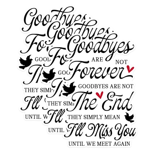 (3 Pack) Remembrance Decals - Memorial Quote - Loss Sympathy Decal - 3 Inches On Longest Side - Easy Peel & Apply - Made in USA - 3MCS1735