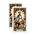 (2 Pack) Skeleton Baker Chef Magnets - Tarot Card Major Arcana Art - Gothic Kitchen Decor - Culinary Enthusiast Magnets - 5 Inches On Longest Side - Thick Durable Magnet - Made in USA - MAG22133