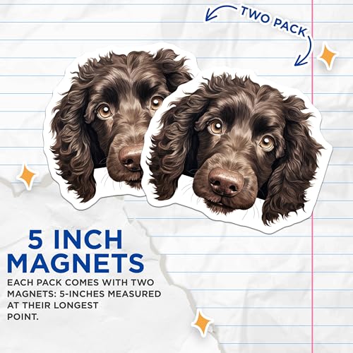 (2 Pack) Animal Fridge Decoration Magnet - 5" On Longest Side - Sticks to Smooth Flat Surfaces - Made in USA - MAG9828