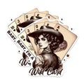 (2 Pack) Baby I'm A Wild Card Magnets - Fierce Female Empowerment Magnet - 5 Inches On Longest Side - Premium Magnet - for Cars, Refrigerators, Toolboxes - Made in USA - MAG1989