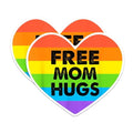 (2 Pack) Free Mom Hugs Gay Pride Magnets - LBGTQ Magnet - Gay Pride Month Magnets - 5" On Longest Side - Premium Magnet - for Cars, Refrigerators, Toolboxes, Lockers - Made in USA - MAG1693