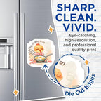 (2 Pack) Funny Cooking Magnets - Cute Kitchen - Chicken Illustration - 5" On Longest Side - for Cars, Fridges, Toolboxes - Made in USA - MAG4368