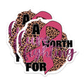 (2 Pack) Breast Cancer Awareness Magnets - Pink Ribbon Support - Survivor Warrior Motivation - 5 Inches On Longest Side - Thick Durable Magnet - Made in USA - MAG38187