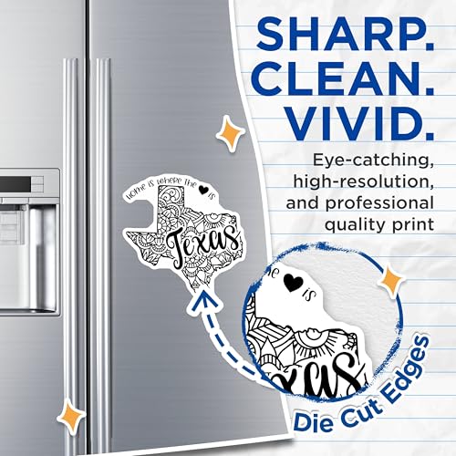 (2 Pack) Texas Home is Where The Heart is Magnets Magnets - State Pride - Inspirational Quote - 5" On Longest Side - Made in USA - Sticks to Refrigerators & Metal Surfaces - MAG9094