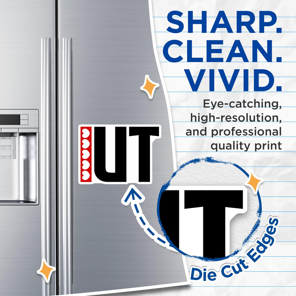 (2 Pack) IUT Magnets - Hearts Design - Fun Decorative Magnets - 5" On Longest Side - Premium Magnet - for Cars, Refrigerators, Toolboxes, Lockers - Made in USA - MAG17601