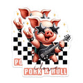 (2 Pack) Rock and Roll Pig Magnets - Cute Pig Fridge Decor - 5" On Longest Side - for Cars, Fridges, Toolboxes - Made in USA - MAG7931