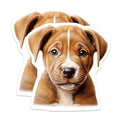 (2 Pack) Cute Puppy Magnets - Adorable Pet Lover Decor - Dog Mom Dad Fridge Locker Display - 5 Inches On Longest Side - Thick Durable Magnet - Made in USA - MAG29890
