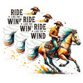 (3 Pack) Cowboy Horse Decals - Ride Like The Wind - Western Decals- 3 Inches On Longest Side - Easy Peel & Apply - Made in USA - 3MCS5690