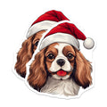 (2 Pack) Cavalier King Charles Spaniel Magnets - Christmas Dog Decor - Holiday Pet Lover Kitchen Fridge Magnet Set - 5 Inches On Longest Side - Thick Durable Magnet - Made in USA - MAG26686