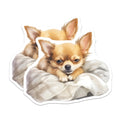 (2 Pack) Chihuahua Magnets - Cute Dog Breed - Fridge Decor - 5" On Longest Side - Premium Magnet - for Cars, Refrigerators, Toolboxes, Lockers - Made in USA - MAG16871