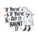 (2 Pack) If Youve Got It Haunt It Magnets - Funny Ghost Decor - Halloween Party Fridge - 5 Inches On Longest Side - Thick Durable Magnet - Made in USA - MAG21556