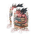(2 Pack) Dragon Book Lover Magnets - Bookish Aesthetic - Fantasy Reader Decor - Librarian Gift Idea - 5 Inches On Longest Side - Thick Durable Magnet - Made in USA - MAG37070