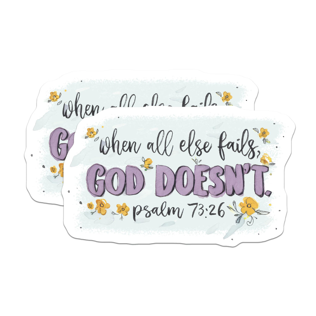 (2 Pack) Christian Faith Magnets - Inspirational Bible Verse Quote - Religious Scripture Art - 5 Inches On Longest Side - Thick Durable Magnet - Made in USA - MAG27972
