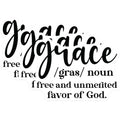(3 Pack) Grace Definition Decals - Christian Laptop Decal - Religious Art Decal - 3 Inches On Longest Side - Easy Peel & Apply - Made in USA - 3MCS1849