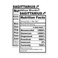 (2 Pack) Sagittarius Magnets - Zodiac Sign - Nutrition Facts Funny Fridge Magnet - 5" On Longest Side - Premium Magnet - for Cars, Refrigerators, Toolboxes, Lockers - Made in USA - MAG15193