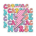 (2 Pack) Cardiac Nurse Magnets Magnets - Medical Staff Nurse Appreciation - 5" On Longest Side - Made in USA - Sticks to Refrigerators & Metal Surfaces - MAG9132