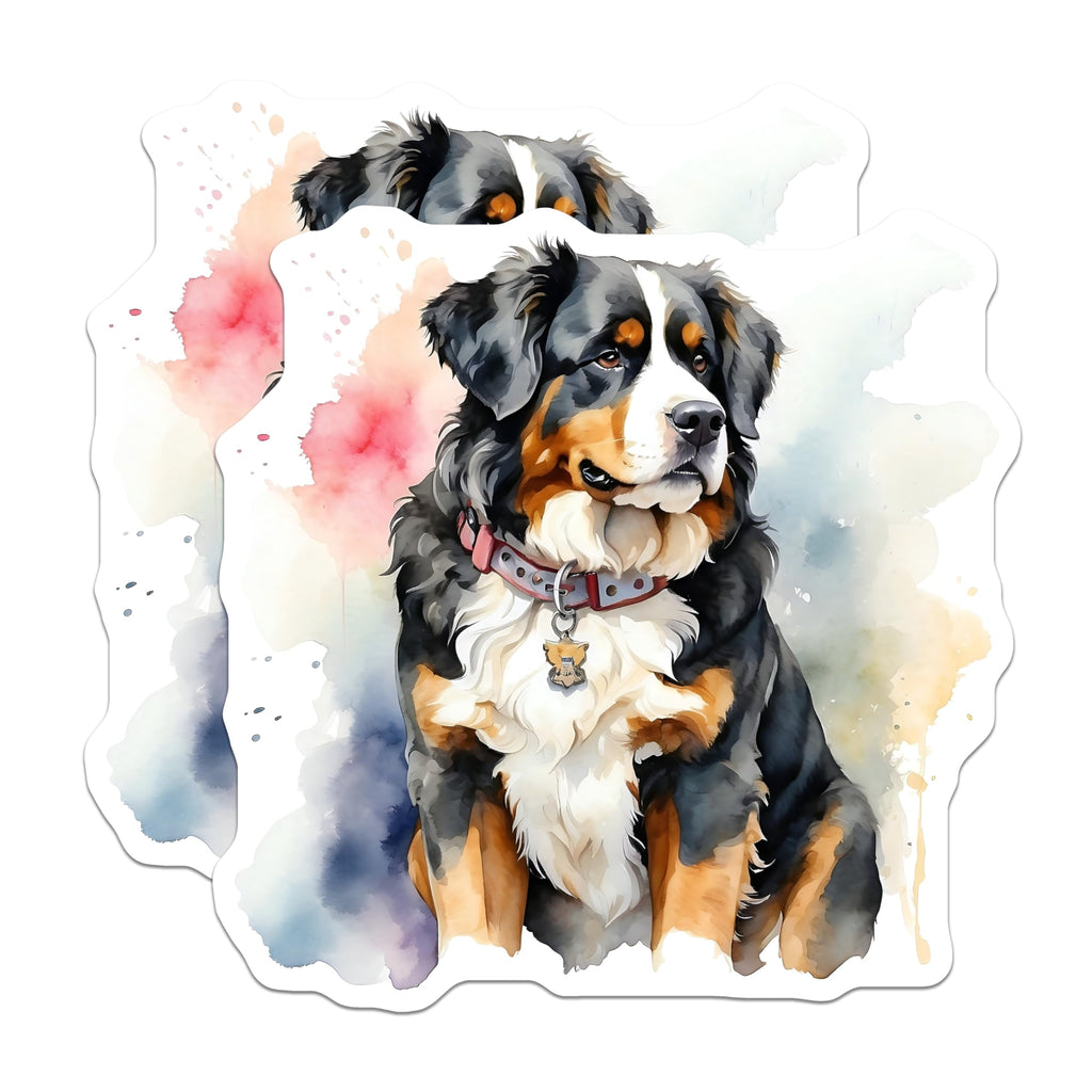 (2 Pack) Bernese Mountain Dog Magnets - Cute Dog - Home Decor - 5" On Longest Side - Premium Magnet - for Cars, Refrigerators, Toolboxes, Lockers - Made in USA - MAG15876