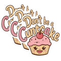 (3 Pack) Funny Cupcake Decals - Sarcastic Humor Stickers - Offensive Laptop Decal - 3 Inches On Longest Side - Easy Peel & Apply - Made in USA - 3MCS7431