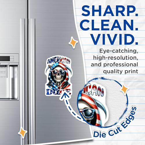 (2 Pack) American Dude Magnets - 5" On Longest Side - for Cars, Fridges, Toolboxes - Made in USA - MAG7920