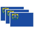 (3 Pack) Nevada State Flag Decals - Battle Born - Laptop Decals - 3 Inches On Longest Side - Easy Peel & Apply - Made in USA - 3MCS0200