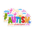 (2 Pack) Autism Awareness Magnets - Neurodiversity Acceptance - Support Inclusivity Decor - 5 Inches On Longest Side - Thick Durable Magnet - Made in USA - MAG27882