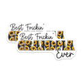(2 Pack) Best Frickin Grandma Ever Magnets - Sunflower Design - Grandmother Appreciation - Grandma Gift Decor - 5" On Longest Side - for Cars, Fridges, Toolboxes - Made in USA - MAG8179